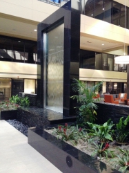 Waterfall feature at Biltmore Commerce Center