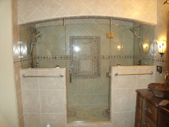 Custom Shower Enclosure with 1/2" Glass